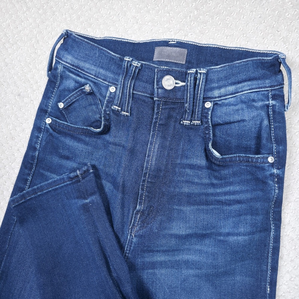 MOTHER The Diamond‎ Swooner High Rise Skinny Jeans Womens Size 23 Tongue in Chic